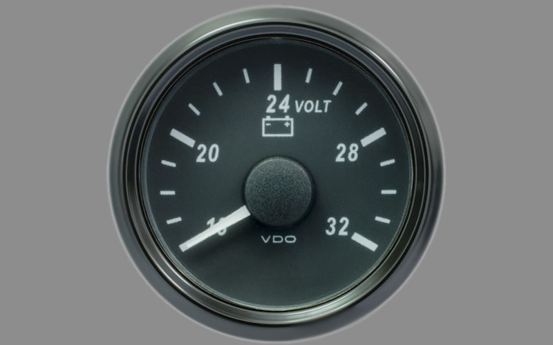 SingleViu Voltmeter Gauge 16-32V